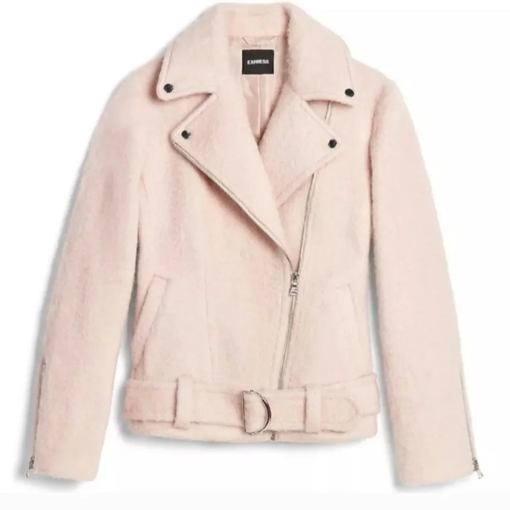 Express Blush Pink Moto Jacket